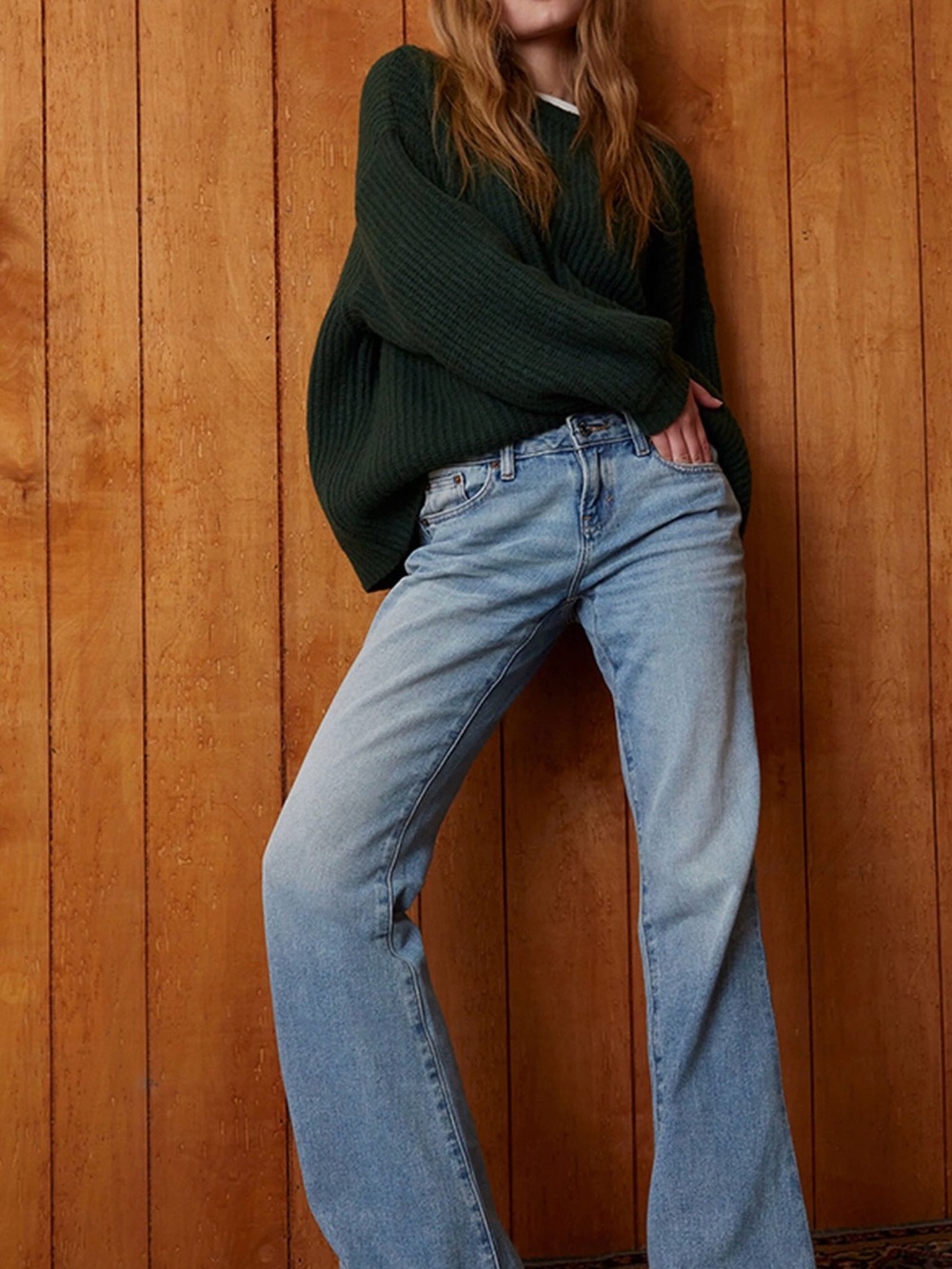 Jade Light Blue Wide-Leg Jeans